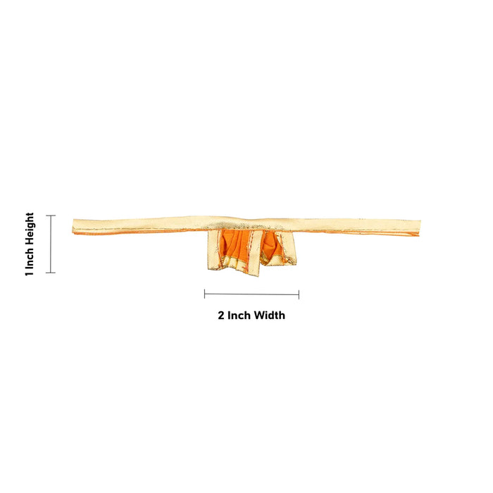 Panchakacham - 1 X 2 Inches | Satin Dhoti/ Jari Border Panchakajam For Deity/ Assorted Colour