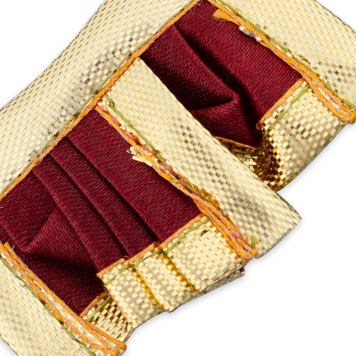 Panchakacham - 1 X 2 Inches | Satin Dhoti/ Jari Border Panchakajam For Deity/ Assorted Colour