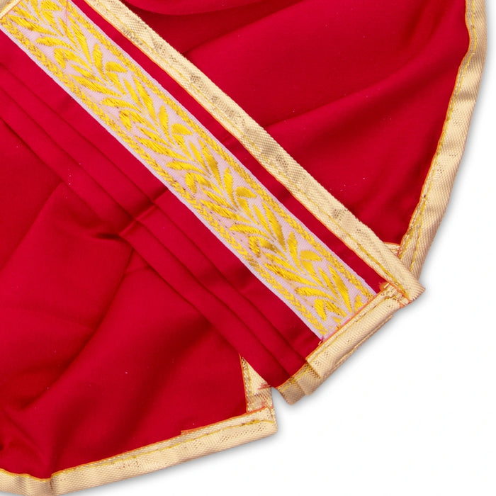 Panchakacham - 6 Inches | Satin with Zari Border Dhoti/ Panchagajam for Deity/ Assorted Colour