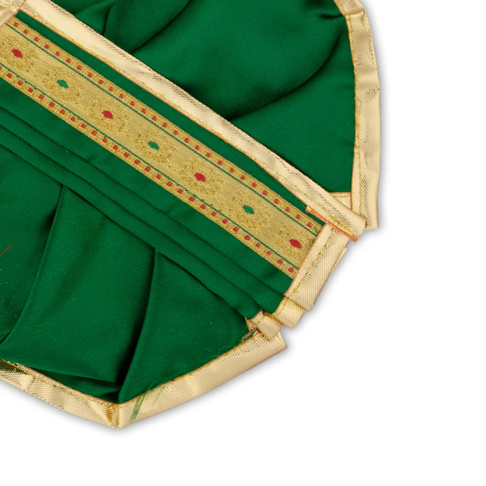 Panchakacham - 6 Inches | Satin with Zari Border Dhoti/ Panchagajam for Deity/ Assorted Colour