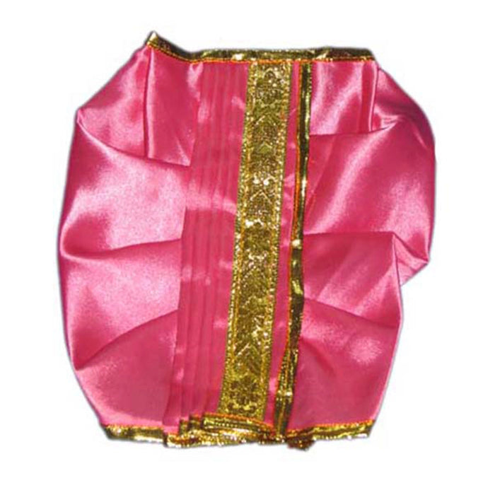 Panchakacham - 7.5 Inches | Satin with Zari Border Dhoti/ Panchagajam for Deity/ Assorted Colour