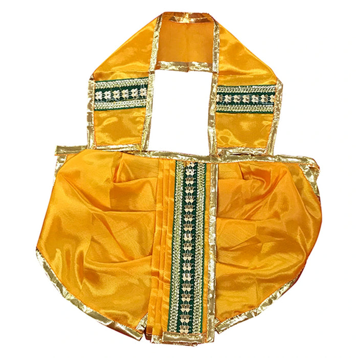 Panchakacham - 7.5 Inches | Satin with Zari Border Dhoti/ Panchagajam for Deity/ Assorted Colour