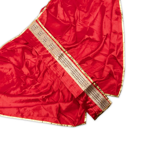 Panchakacham | Satin with Jari Border Dhoti/ Panchagajam for Deity/ Assorted Colour