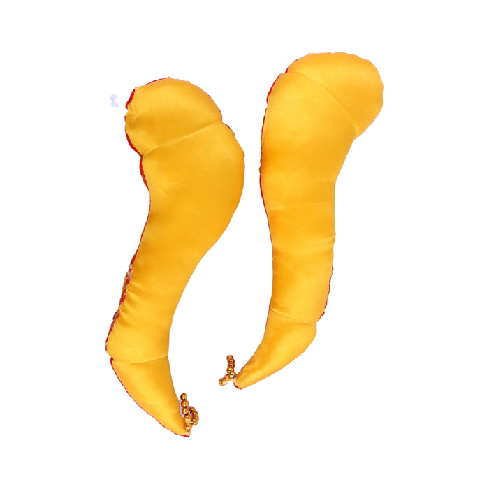 Vagamalai - 10 x 3 Inches | Cloth with Jari Design Deity Shoulder Decor/ Varalakshmi Amman Alangaram