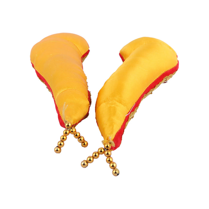 Vagamalai - 8 x 2.5 Inches | Cloth with Jari Design Deity Shoulder Decor/ Varalakshmi Amman Alangaram