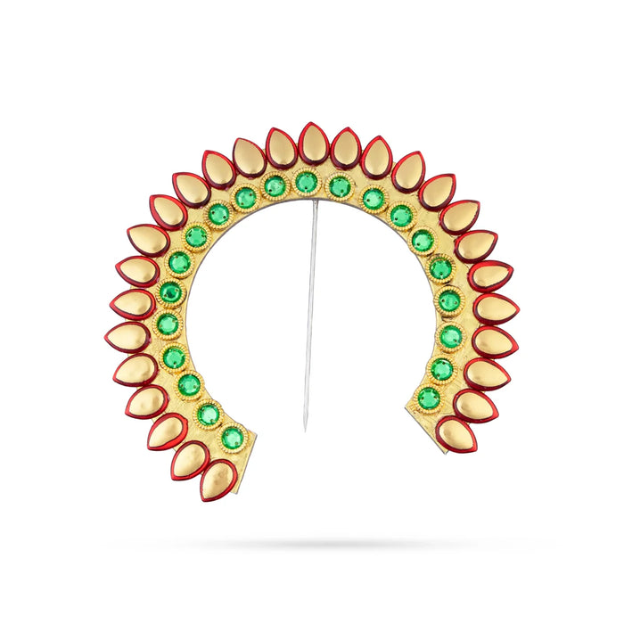 Hair Arch - 5.5 x 6 Inches | Stone Arch/ Hair Accessory/ Multicoloured Stone Jewellery for Deity