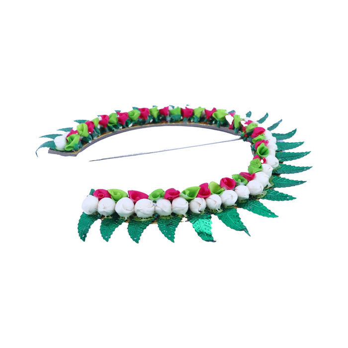 Malli Arch - 7 Inches | Artificial Flower Arch/ Hair Accessories for Deity Decor