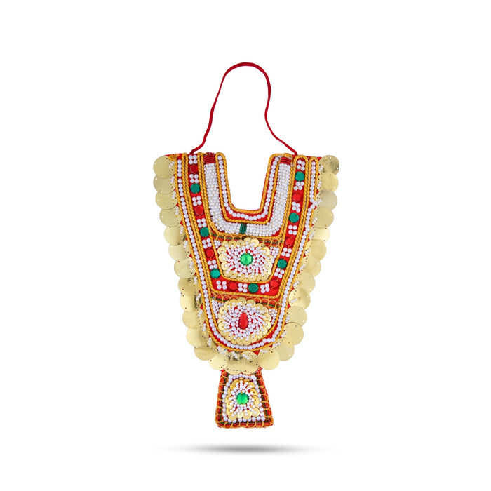 Muthangi - 12 x 7 Inches | Deity Necklace/ Jewellery for Deity Decor