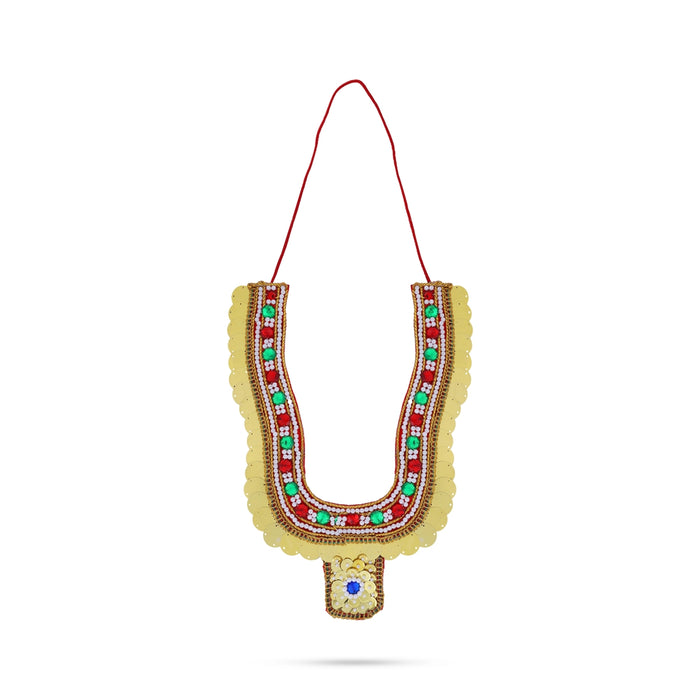 Deity Chest Necklace - 14 x 8 Inches | Muthangi/ Vinayagar Malai/ Jewellery for Deity