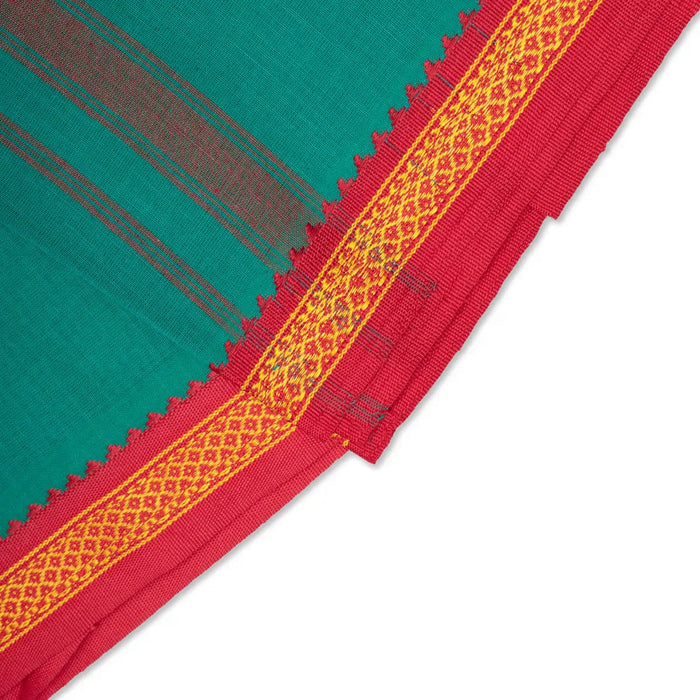 Veshti - 2 Mtrs | Mayilkan Border Vesti/ Green Colour Dhoti for Men