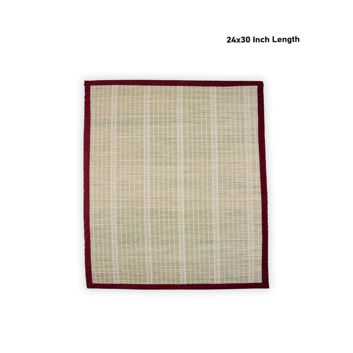 Yoga Mat - 24 x 30 Inches | Pooja Mat/ Aasan Mat/ Darbha Mat for Meditation