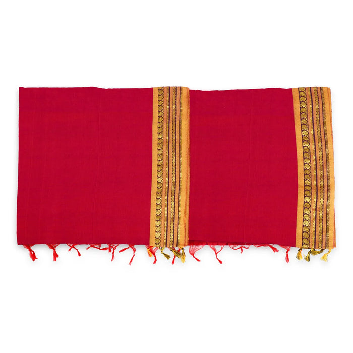 Traditional Saree | Handloom Saree/ Kalyani Cotton Saree/ Jari Border Design Pudavai for Women/Assorted Colour