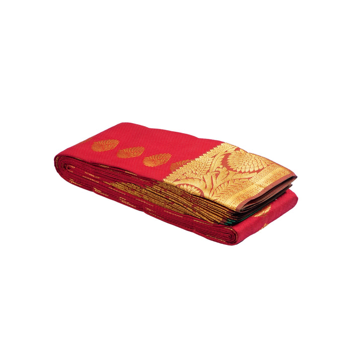Saree - 5.5 Mtrs| Embose Butta Saree/ Jari Border Design Pudavai/ Traditional Saree for Women