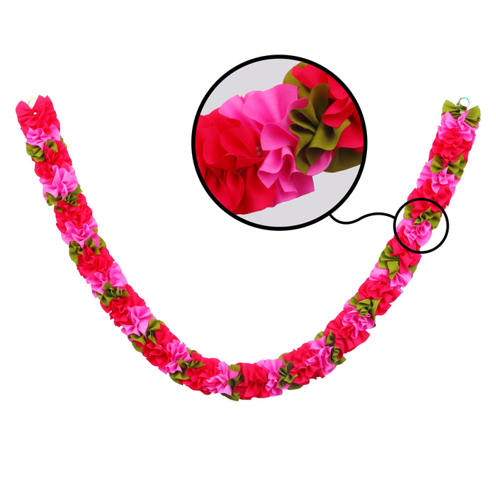 Artificial Flower Garland  - Spiral |  Artificial Mala/ Flower Toran for Door/ Assorted Colour & Design