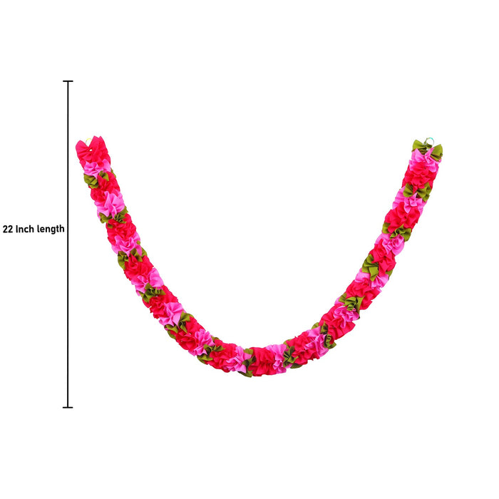 Artificial Flower Garland  - Spiral |  Artificial Mala/ Flower Toran for Door/ Assorted Colour & Design