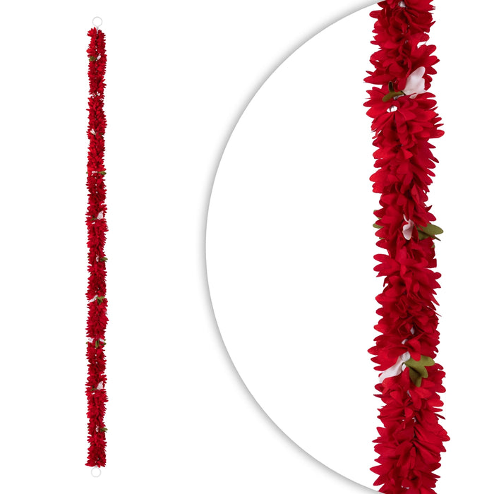 Flower Garland - 1 Mtrs | Floral String/ Artificial Mala/ Cloth Malai for Entrance Decor