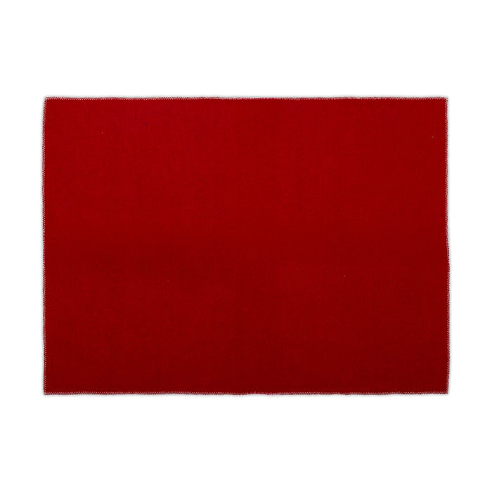 Yoga Mat - 27.5 x 20 Inches | Red Colour Pooja Aasan/ Woolen Mat/ Pooja Mat for Meditation