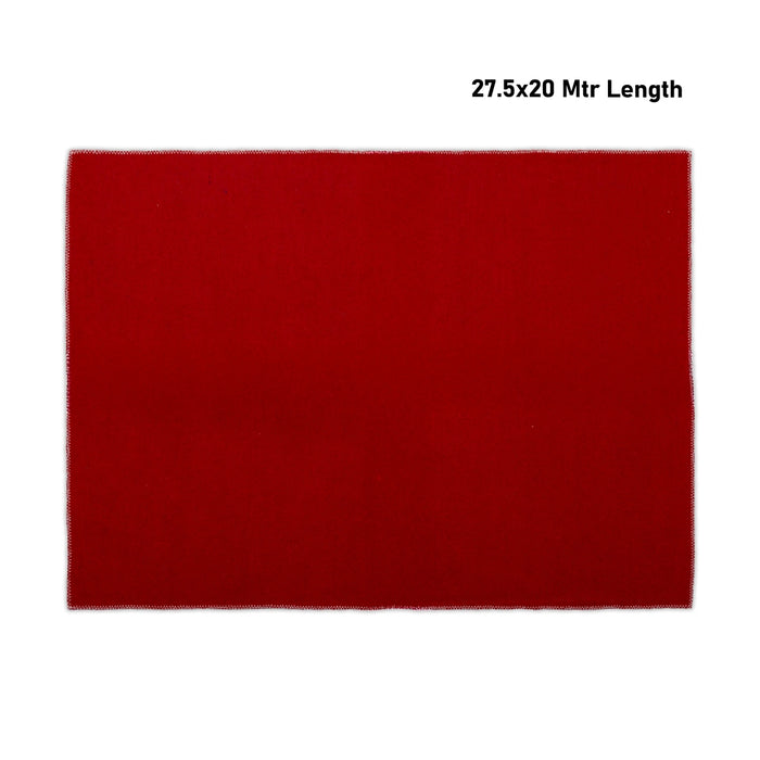 Yoga Mat - 27.5 x 20 Inches | Red Colour Pooja Aasan/ Woolen Mat/ Pooja Mat for Meditation