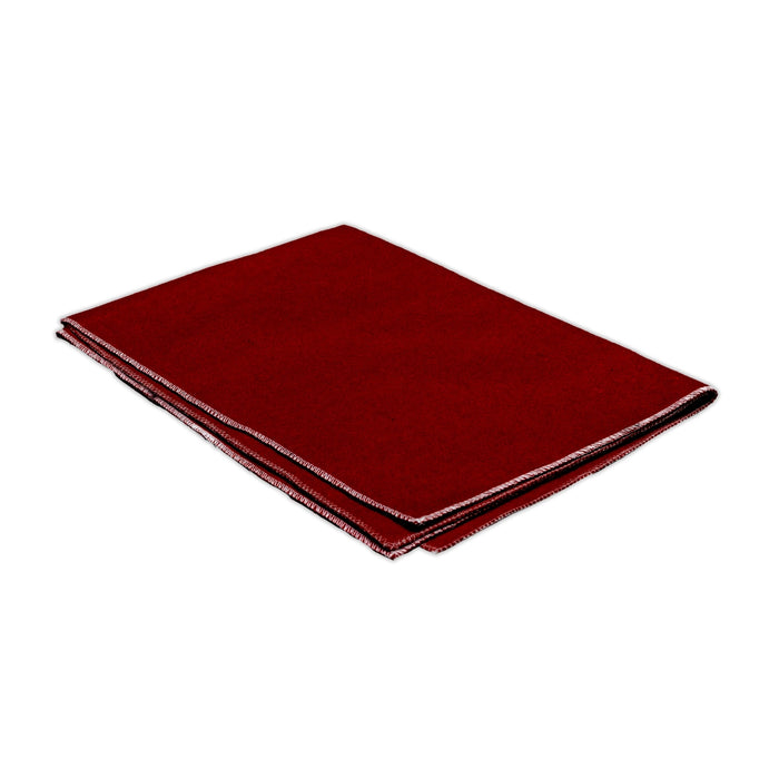 Yoga Mat - 28 x 19 Inches | Maroon Cloth Pooja Mat / Woolen Aasan / Meditation Mat