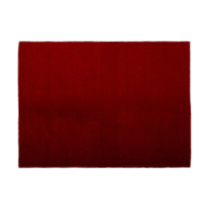 Yoga Mat - 28 x 19 Inches | Maroon Cloth Pooja Mat / Woolen Aasan / Meditation Mat