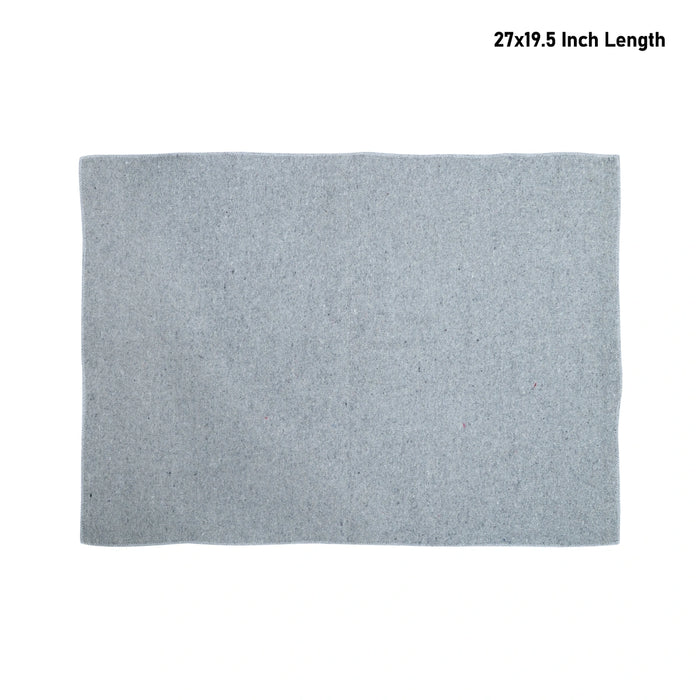 Yoga Mat - 27 x 19.5 Inches | Grey Pooja Aasan / Woolen Mat / Cloth Pooja Mat / Meditation Mat