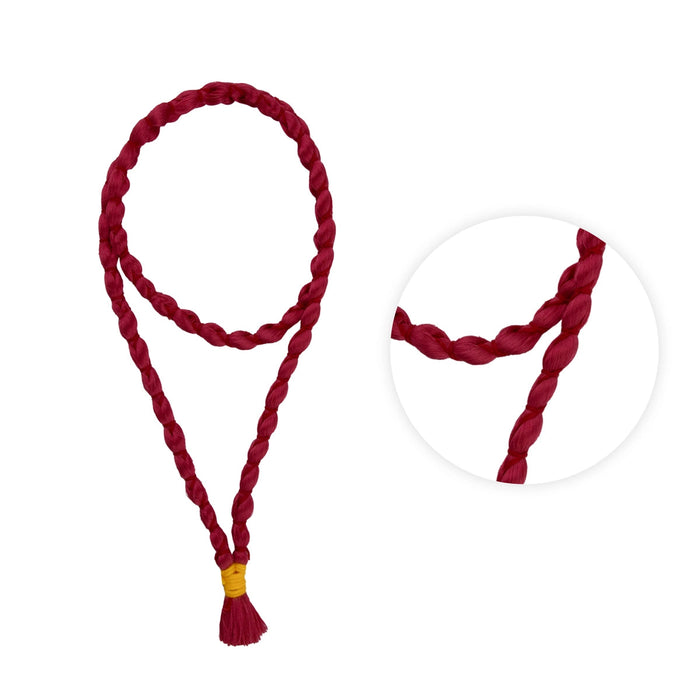 Pavitra Mala - 22 Inches | Red Colour Garland for Deity Decor