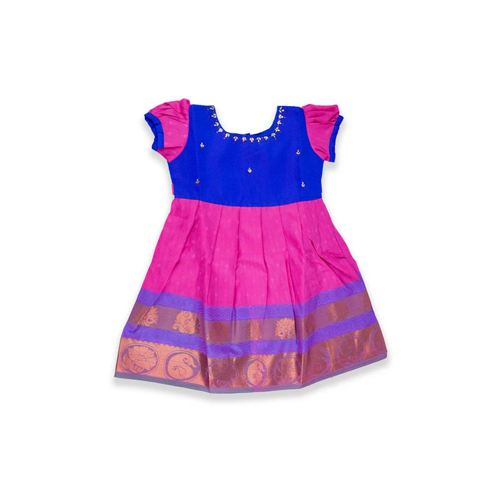 Pattu Frock | Size 0/ Pattu Gown/ Kids Dress/ Baby Girl Dress for Kids