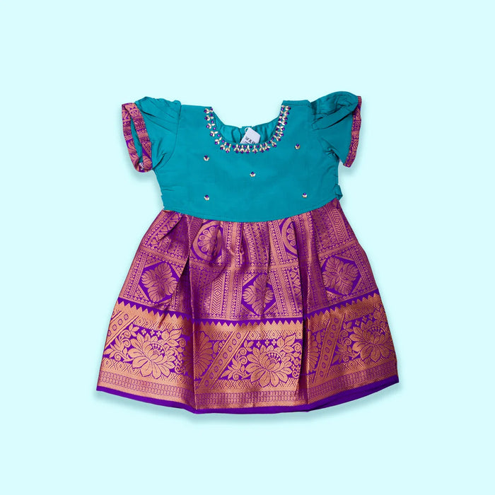 Pattu Frock | Size 0/ Pattu Gown/ Kids Dress/ Baby Girl Dress for Kids