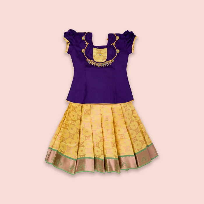 Giri USA Pattu Pavadai Sattai Kids Dress Pavadai Sattai