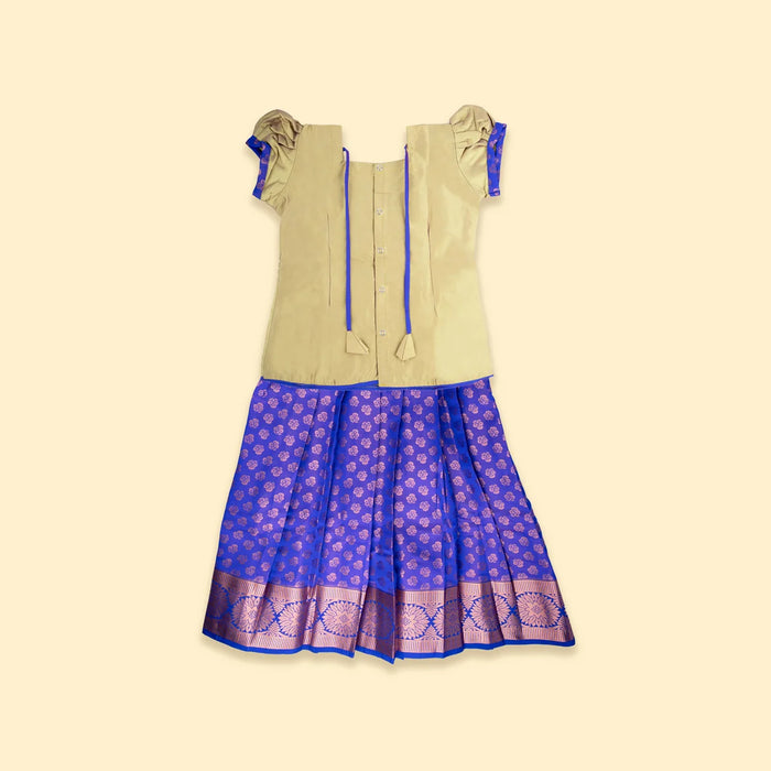 Pattu Pavadai Sattai | Size 7/ Traditional Dress/ Pattu Langa for Kids