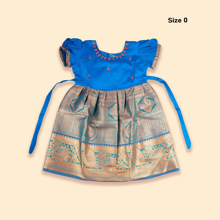 Pattu Frock | Size 0/ Kids Dress/ Pattu Gown/ Baby Girl Dress for Kids