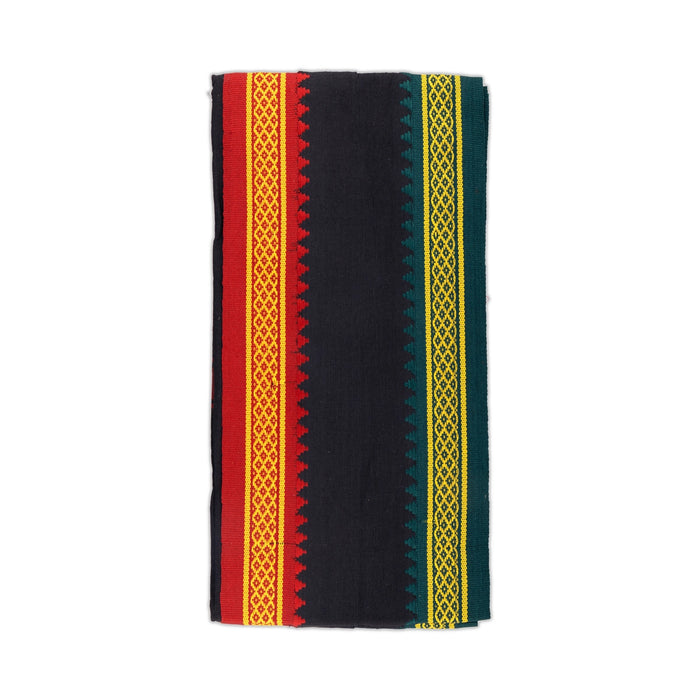 Angavasthiram - 35 x 70 Inches | Thalapathi Border Kasavu Shawl/ Thundu/ Black Colour Angavastram