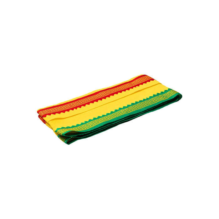 Angavastra - 1.5 Mtrs | Mayilkan Border Towel/ Yellow Colour Gamcha/ Kasavu Shawl/ Thundu