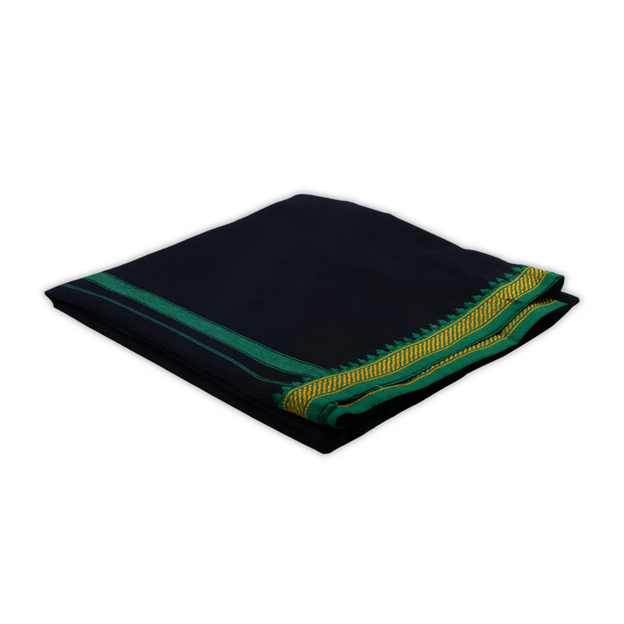 Veshti - 2 Mtrs | Black Colour Vesti/ Thalapathi Design Dhoti for Men