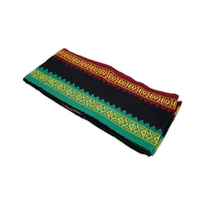 Black Angavastram - 27 X 54 Inches | Mla Border Design Towel/ Thundu/ Gamcha For Temple Visits And Rituals