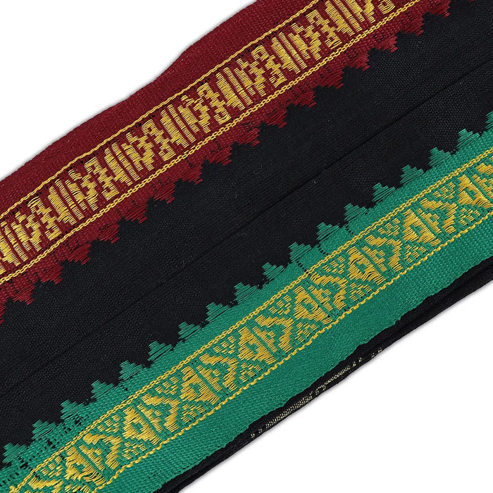 Black Angavastram - 27 X 54 Inches | Mla Border Design Towel/ Thundu/ Gamcha For Temple Visits And Rituals