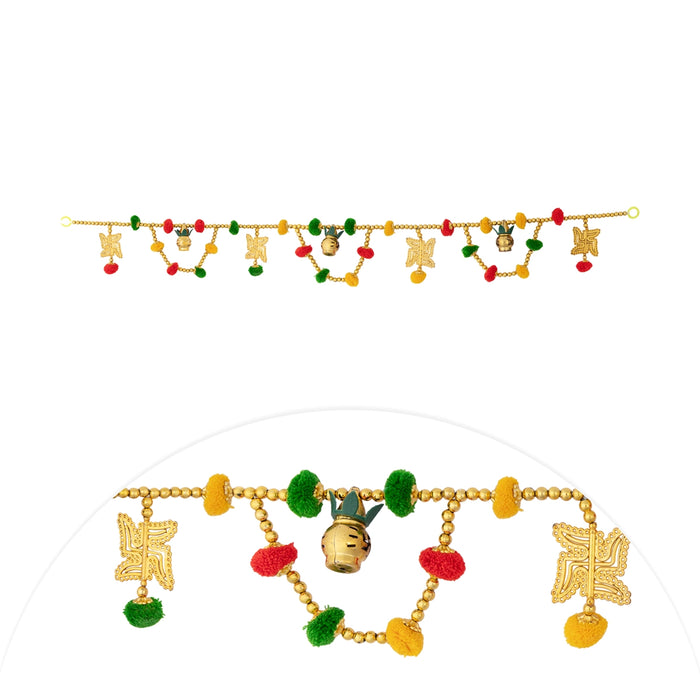 Door Toran - 3 Feet | Ganesha With Beads Design Thoranam/ Bandanwar for Home Decor