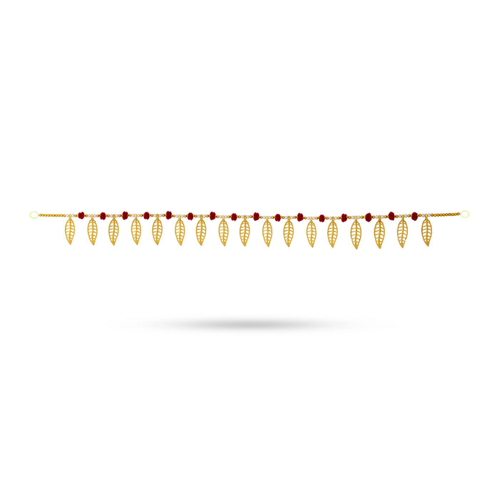 Door Toran - 3 Feet | Decorative Hanging/ Gold Leaf Bandhawar/ Ladi For Pooja Room