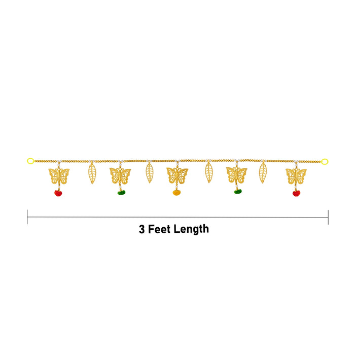 Door Toran - 3 Feet | Ladi/ Artificial Toran/ Beads Design Thoran/ Bandanwar for Pooja Room