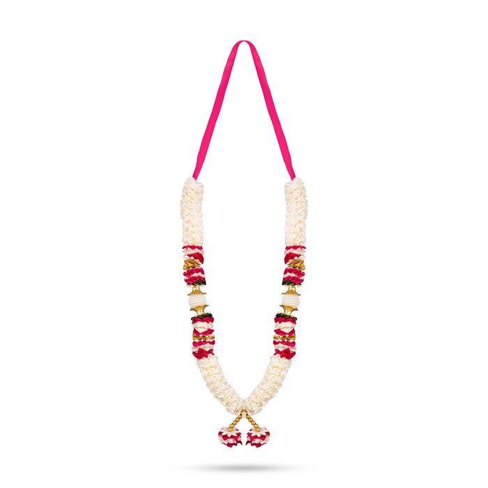 Cloth Mala - 13 Inches | Satin Garland/ Flower Garland/ Divine Decoration for Spiritual Spaces