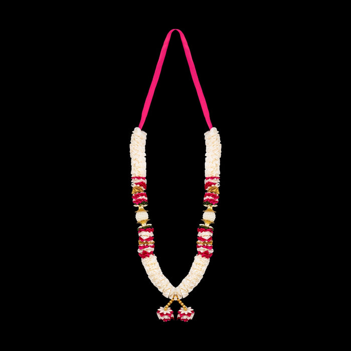 Cloth Mala - 13 Inches | Satin Garland/ Flower Garland/ Divine Decoration for Spiritual Spaces