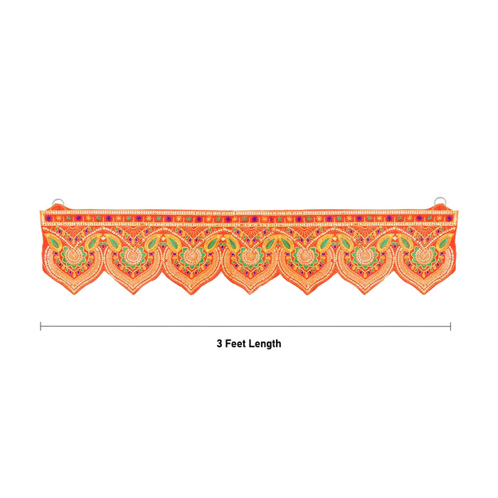 Door Toran - 3 Feet | Embroidery Thoranam / Bandanwar / Decorative Door Hanging
