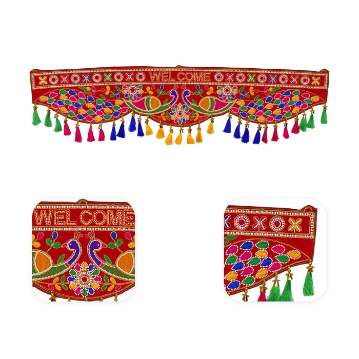 Door Toran - 3 Feet | Thoranam / Welcome with Tussels Design Ladi / Bandanwar for Home Decor