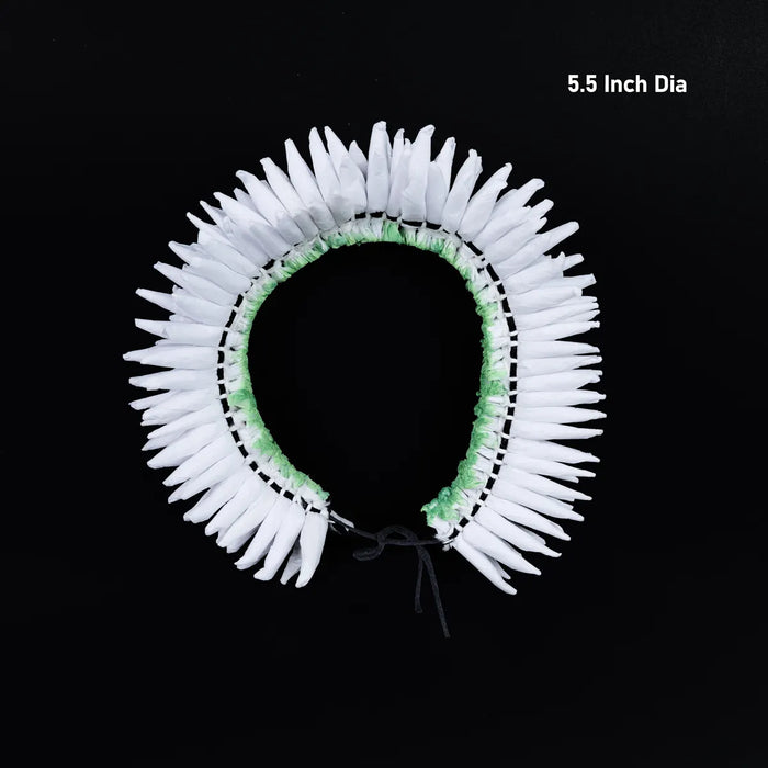 Mullai Hair Flower - 5.5 Inches | Paper Artificial Flower/ Gajra/ Hair Accessory for Hair Styling