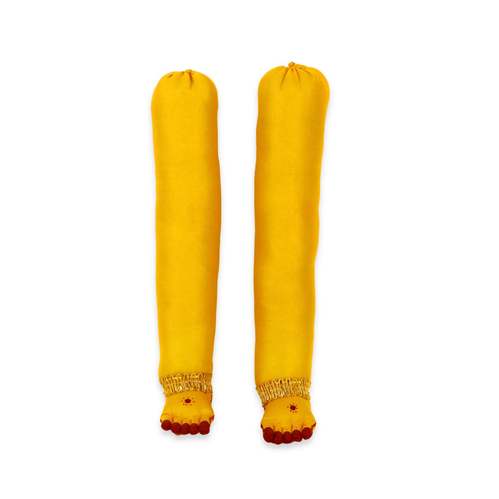 Lakshmi Hands & Leg Set - 18 x 2.5 Inches | Cloth Hastham Padham/ Paduka & Hastam set For Varalakshmi decor