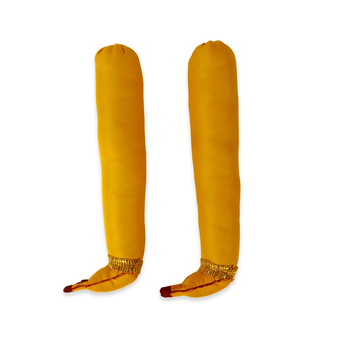 Lakshmi Hands & Leg Set - 18 x 2.5 Inches | Cloth Hastham Padham/ Paduka & Hastam set For Varalakshmi decor