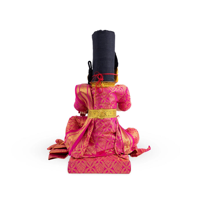 Varalakshmi Ammavari Idol - 17 x 11 Inches | Decorated Ammavari Vigraham/ Ammavari Stand with Face for Varalaxmi Vratam