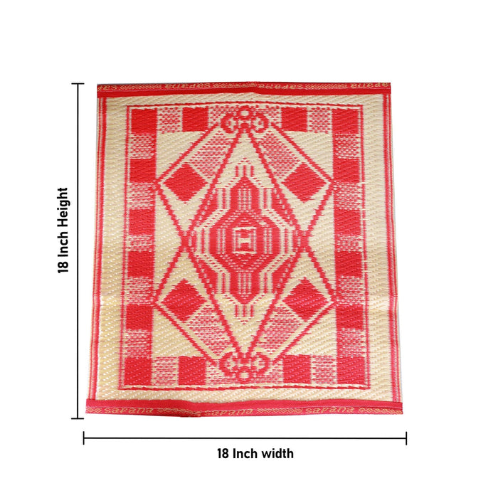 Pooja Aasan - 18 X 25 Inches | Yoga Mat/ Puja Mat/ Meditation Mat For Daily Spiritual