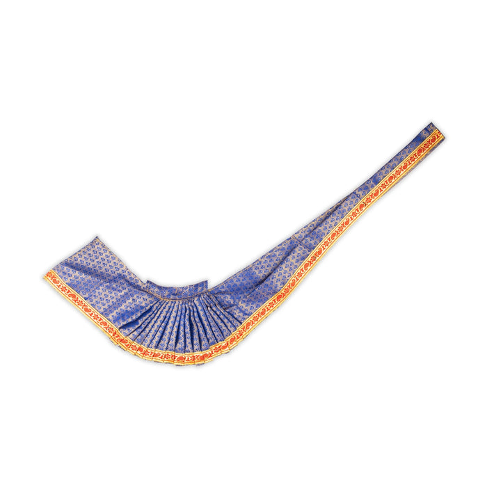 Amman Saree - 9 Inches | Jari Border Mata Poshak/ Satin Devi Dress For Deity/ Assorted Colours