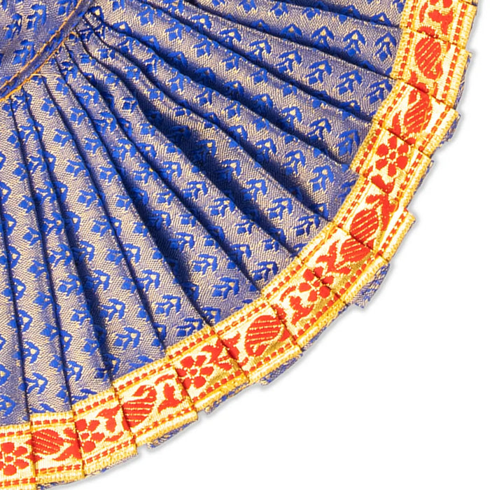 Amman Saree - 9 Inches | Jari Border Mata Poshak/ Satin Devi Dress For Deity/ Assorted Colours
